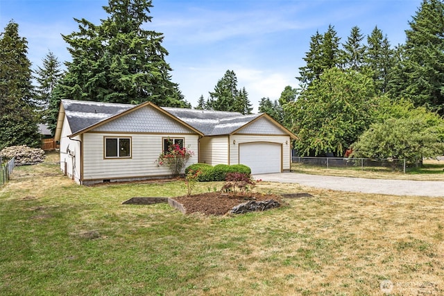 8537 Thuja Ave SE, Yelm, WA 98597 - ranch-style home featuring driveway and a garage
