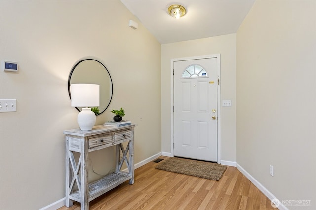 8537 Thuja Ave SE, Yelm, WA 98597 - entrance foyer with light wood finished floors and baseboards