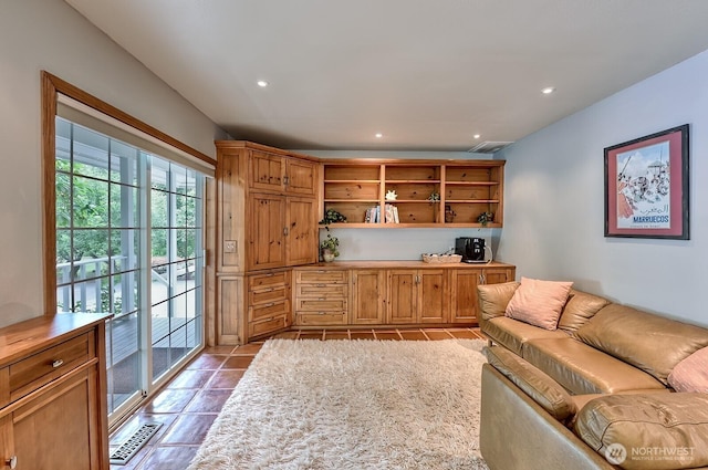 5679 W 31st Crst, Ferndale, WA 98248 - tiled home office with recessed lighting
