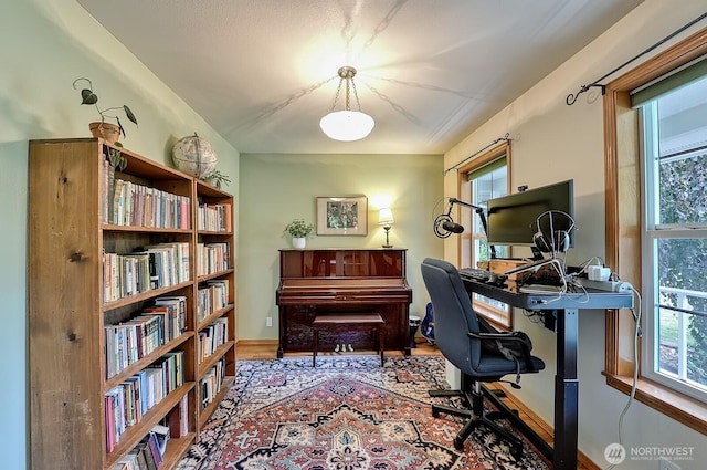 5679 W 31st Crst, Ferndale, WA 98248 - office area featuring wood finished floors and baseboards