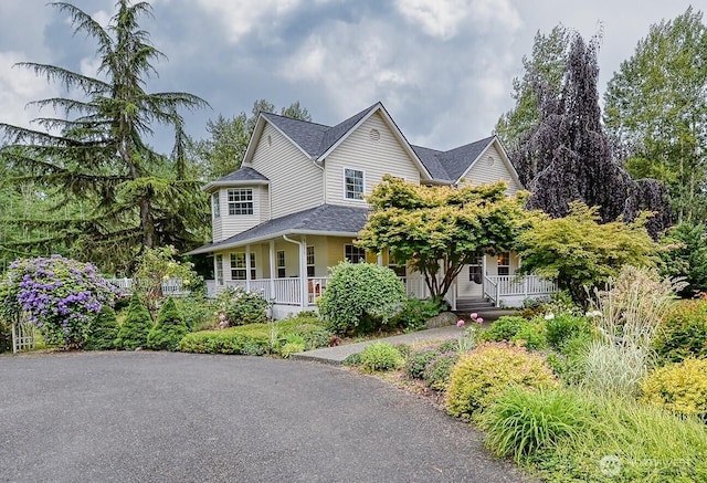 5679 W 31st Crst, Ferndale, WA 98248 - view of front of house featuring a porch and roof with shingles