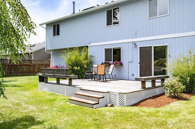 3401 F Ave, Anacortes, WA 98221 - rear view of house with a deck
