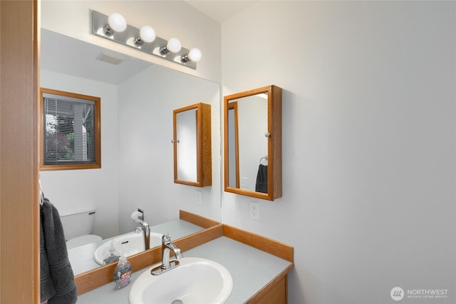 3401 F Ave, Anacortes, WA 98221 - half bathroom featuring vanity and toilet