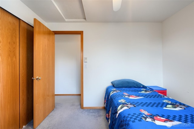 3401 F Ave, Anacortes, WA 98221 - carpeted bedroom featuring baseboards and a closet