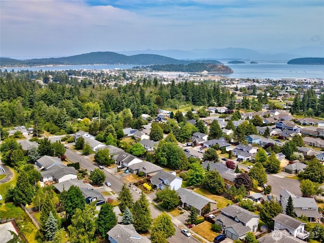 3401 F Ave, Anacortes, WA 98221 - aerial view of residential area with a water and mountain view