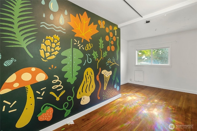 10746 Densmore Ave N, Seattle, WA 98133 - unfurnished room with wood finished floors and baseboards
