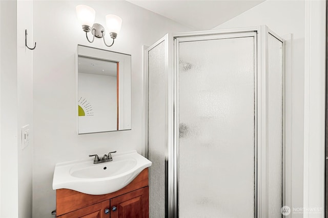 10746 Densmore Ave N, Seattle, WA 98133 - full bathroom with vanity and a shower stall