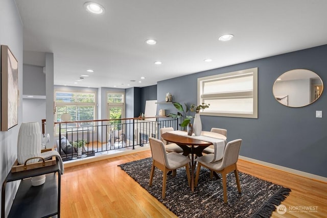 7747 Sand Point Way NE Unit A, Seattle, WA 98115 - dining room with wood finished floors and recessed lighting
