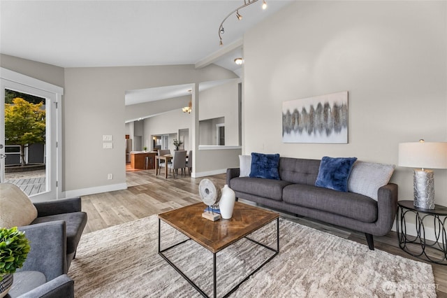 12712 232nd Ave E, Buckley, WA 98321 - living area with wood finished floors and baseboards