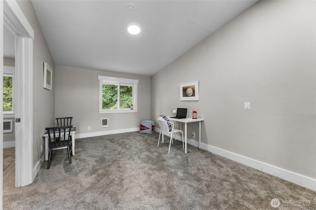 12712 232nd Ave E, Buckley, WA 98321 - home office featuring vaulted ceiling and carpet floors