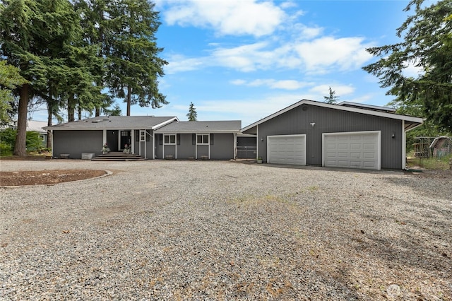 12712 232nd Ave E, Buckley, WA 98321 - ranch-style home featuring gravel driveway and an attached garage