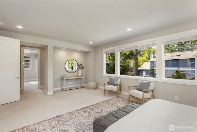 8784 NE Winslow Grove Ct, Bainbridge Island, WA 98110 - bedroom with carpet floors and recessed lighting