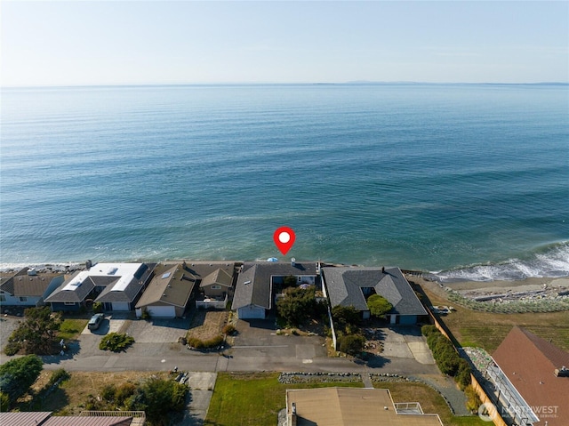 1523 N Whitecap Ln, Oak Harbor, WA 98277 - aerial perspective of suburban area featuring expansive beach