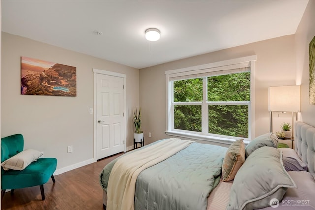 3116 164th St SW Unit 806, Lynnwood, WA 98087 - bedroom featuring wood finished floors and baseboards