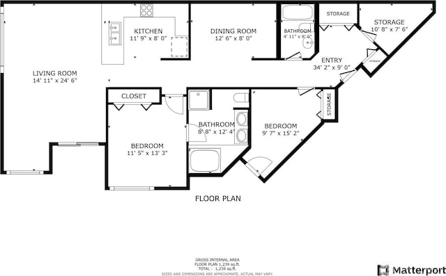 15000 Juanita Dr NE Unit 309, Kenmore, WA 98028 - view of property floor plan