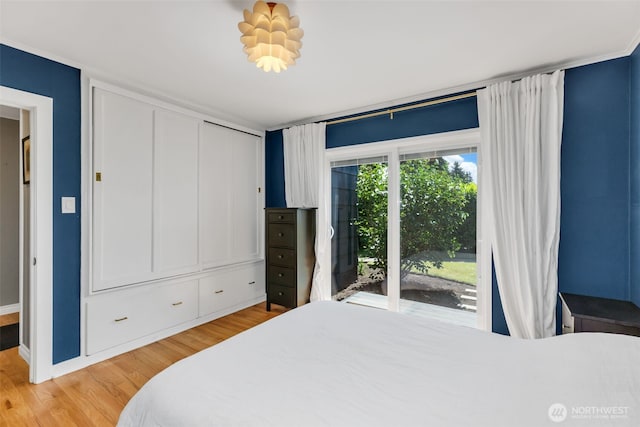804 Electron Way, Fircrest, WA 98466 - bedroom featuring light wood-style flooring and access to exterior