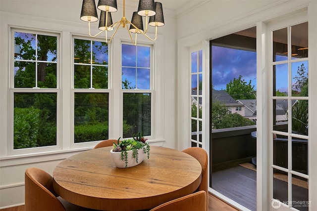 740 22nd Ave E, Seattle, WA 98112 - sunroom / solarium with a chandelier and plenty of natural light