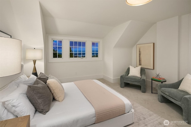 740 22nd Ave E, Seattle, WA 98112 - carpeted bedroom featuring vaulted ceiling