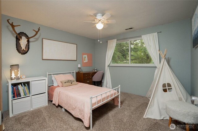 16420 92nd Avenue Ct E, Puyallup, WA 98375 - bedroom with carpet floors and a ceiling fan