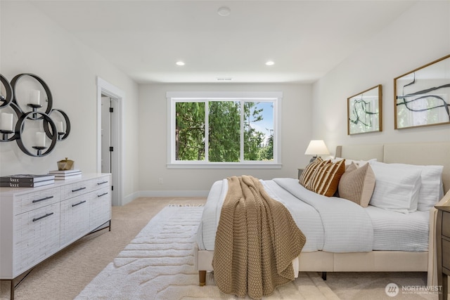 1806 154th Ave SE, Bellevue, WA 98007 - bedroom with light colored carpet and recessed lighting
