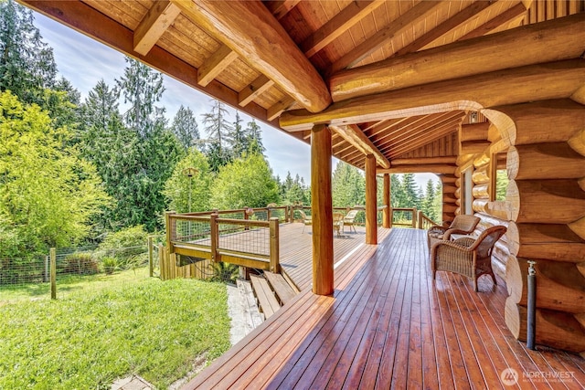 194 Protection Ridge Dr, Port Townsend, WA 98368 - view of wooden deck
