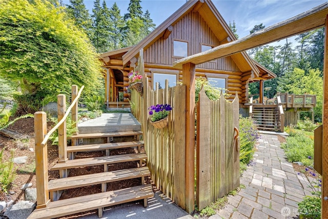 194 Protection Ridge Dr, Port Townsend, WA 98368 - exterior space featuring stairway