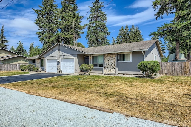1700317009 16th Ave E, Spanaway, WA 98387 - ranch-style house with a garage, driveway, stucco siding, stone siding, and a shingled roof