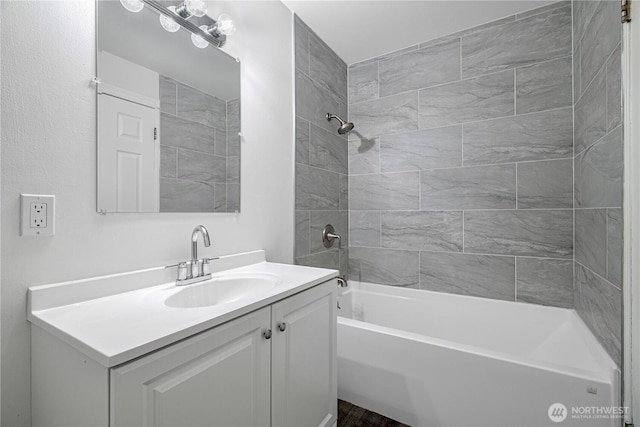 12211 SE 59th St Unit 61, Bellevue, WA 98006 - full bathroom featuring vanity and tub / shower combination