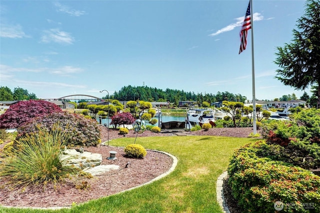 153 Swinomish Dr, La Conner, WA 98257 - view of green lawn featuring a water view