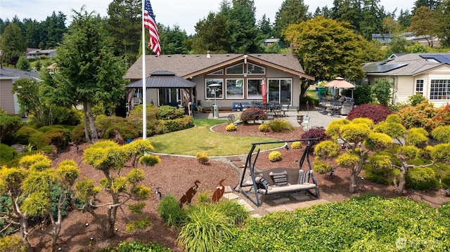 153 Swinomish Dr, La Conner, WA 98257 - back of house featuring a gazebo, a patio area, outdoor lounge area, and a yard