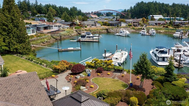 153 Swinomish Dr, La Conner, WA 98257 - aerial view of a large body of water