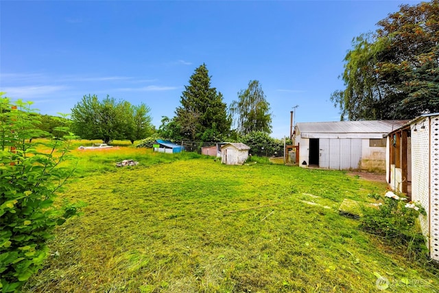 8739 F And S Grade Rd, Sedro Woolley, WA 98284 - view of green lawn featuring a shed
