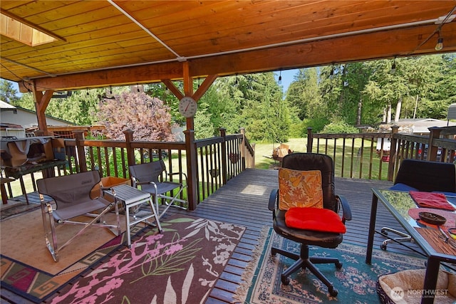 8031 Fir Tree Ln, Lake Stevens, WA 98258 - view of deck