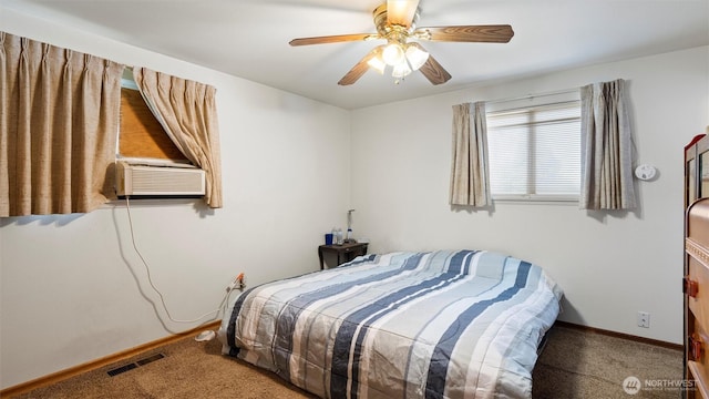 1314 S Division St, Walla Walla, WA 99362 - bedroom featuring carpet floors, cooling unit, and a ceiling fan