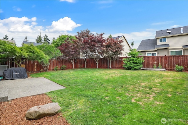 12115 184th Ave E, Bonney Lake, WA 98391 - fenced backyard featuring a patio area