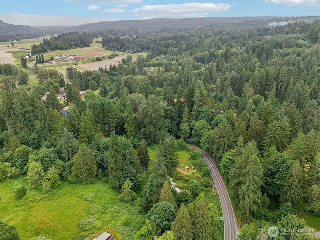 10101 Elliott Rd, Snohomish, WA 98296 - aerial overview of property's location with a forest