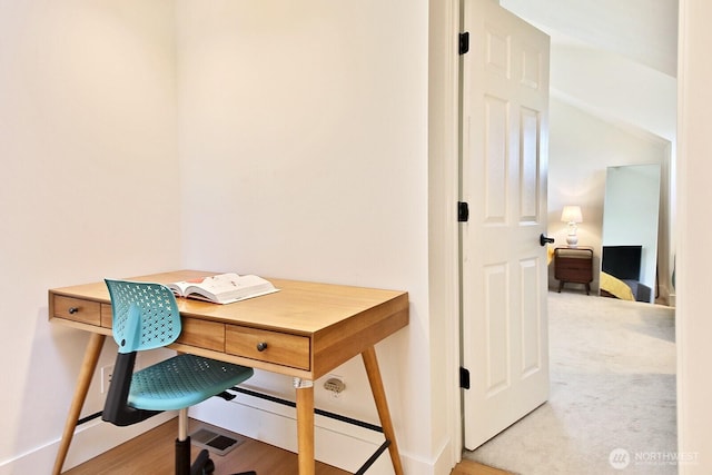 4876 Breezefair Rd, Freeland, WA 98249 - office area with light wood-type flooring