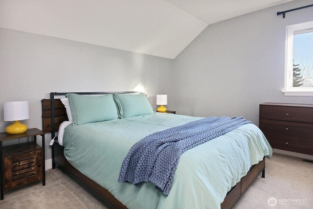 4876 Breezefair Rd, Freeland, WA 98249 - bedroom with carpet floors and vaulted ceiling