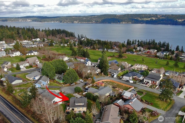 4876 Breezefair Rd, Freeland, WA 98249 - aerial overview of property's location with nearby suburban area and a large body of water