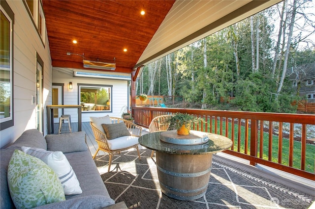 989 Lakewood Ln, Bellingham, WA 98229 - deck featuring an outdoor living space