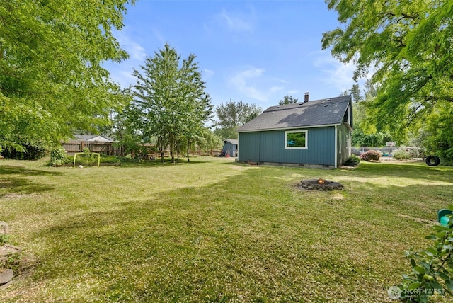 9413 356th Street Ct S, Roy, WA 98558 - view of yard with a fire pit