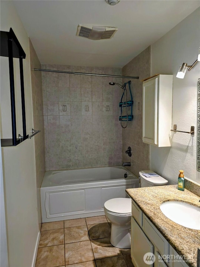 12840 SE 40th Ct Unit B12, Bellevue, WA 98006 - bathroom with vanity, shower / washtub combination, and tile patterned floors