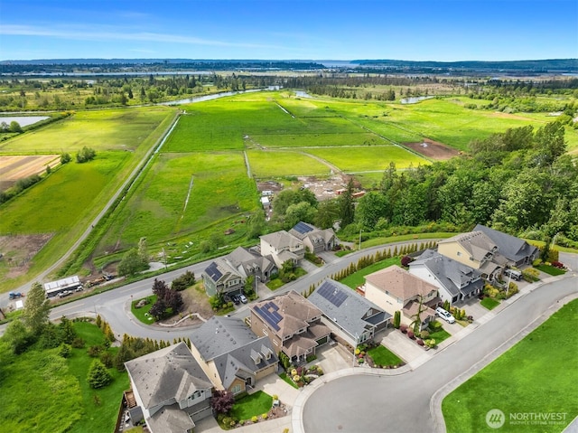 1032 76th Ave NE, Lake Stevens, WA 98258 - aerial view of residential area featuring a nearby body of water