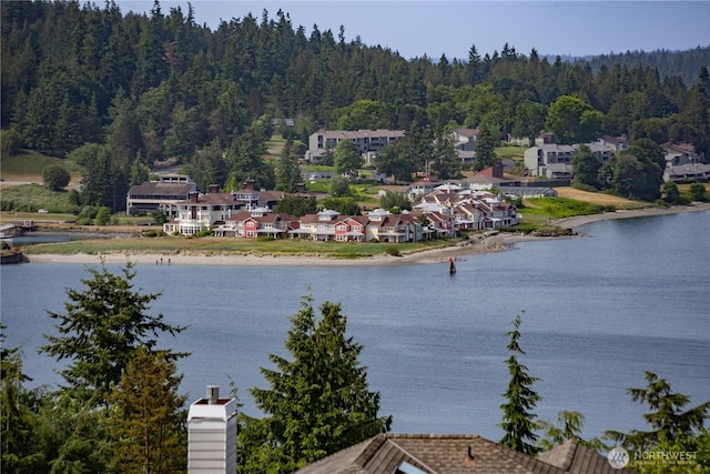 95 Martingale Pl, Port Ludlow, WA 98365 - water view with a forest and nearby suburban area