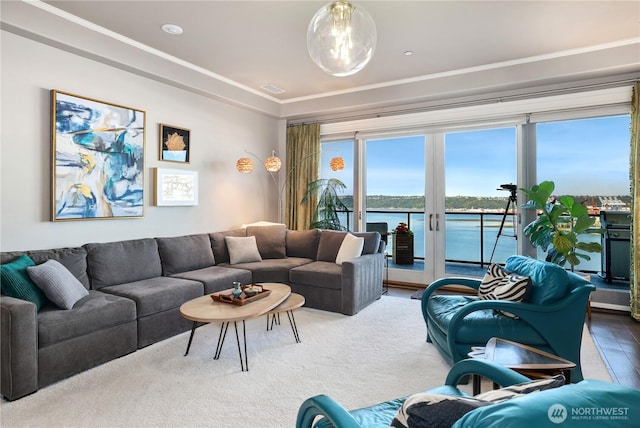 207 Broadway Unit 500, Tacoma, WA 98402 - living area featuring a water view