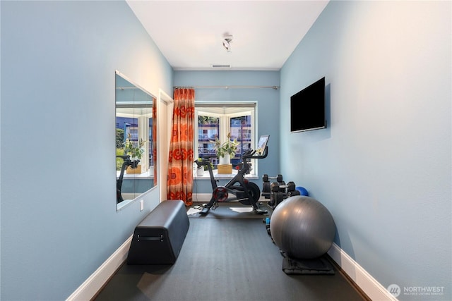 207 Broadway Unit 500, Tacoma, WA 98402 - exercise room with plenty of natural light