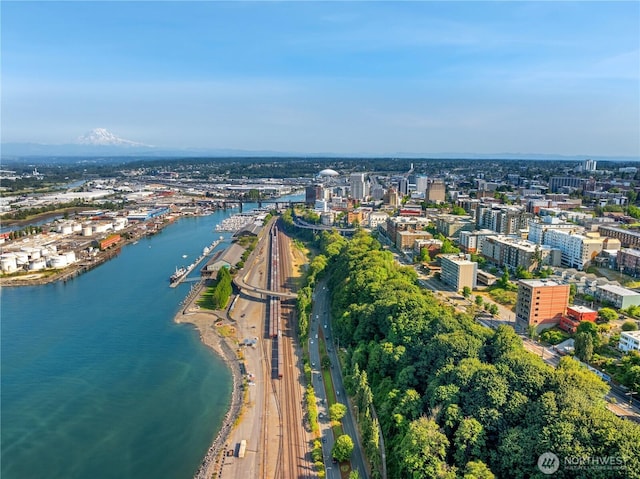 207 Broadway Unit 500, Tacoma, WA 98402 - view of urban area with a highway and a nearby body of water