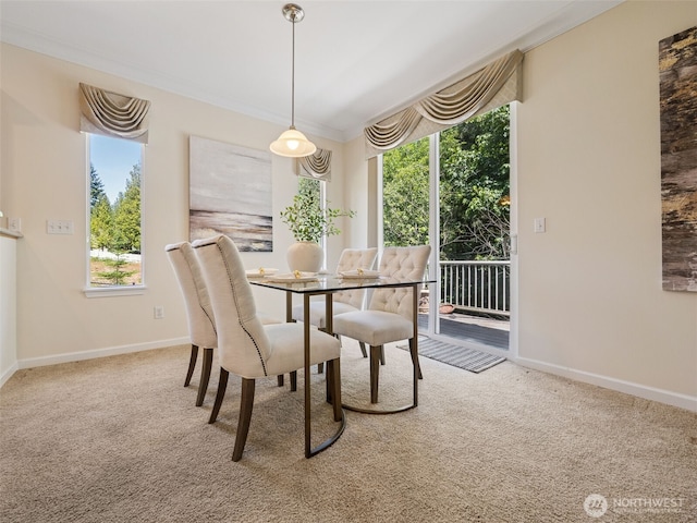 31867 48th Cir SW Unit 14A, Federal Way, WA 98023 - carpeted dining space with crown molding
