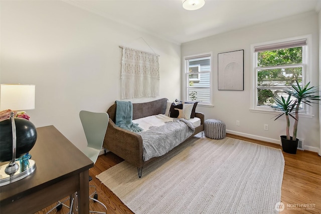 4412 43rd Ave NE, Seattle, WA 98105 - bedroom with wood finished floors and baseboards