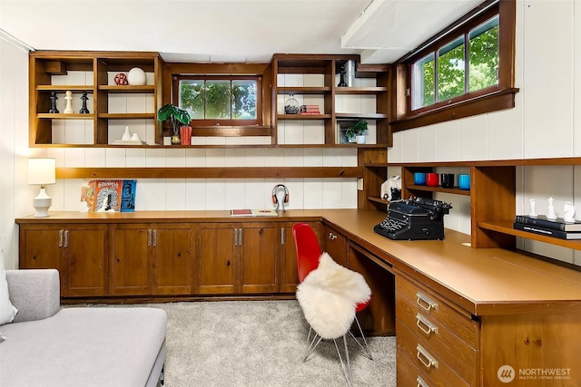 4412 43rd Ave NE, Seattle, WA 98105 - office area featuring built in desk and plenty of natural light